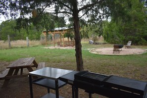Picnic area with grill