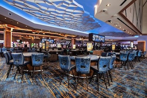 Our casino has all the games you love – slots, blackjack, roulette, craps, William Hill Sportsbook, and more.