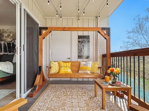 Lovely seating on the deck