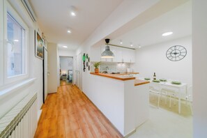 Kitchen and dining area