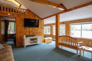 Main Living Area | Smart TV w/ Cable | Futon | Twin Daybed | Main Floor
