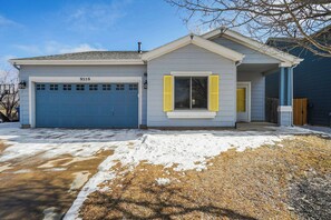 Welcome to our charming home with an attached garage and inviting curb appeal, offering a cozy stay in a peaceful neighborhood.





