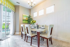 Formal Dining area with seating for 6