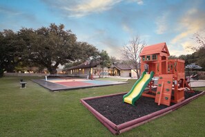 Endless fun awaits! From slides to swings, the little adventurers will have the time of their lives in our private playground. 