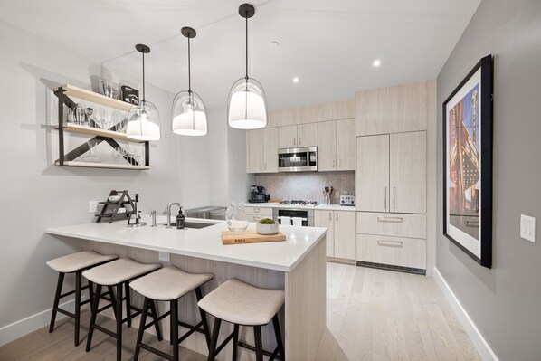 Kitchen | Deer Hollow Hideaway in Deer Valley, Utah by Luxus Vacation Properties