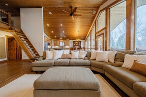 Unwind and relax in the open living space 