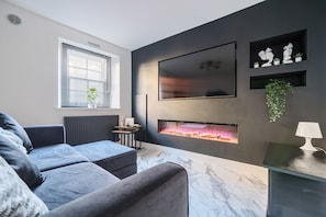 Lounge and media wall