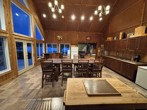 Open concept with living room