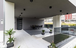 outside