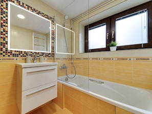 Plumbing Fixture, Flooring, Interior Design, Bathroom, Floor, Plumbing, Sink, Tap, Tile, Bathroom Cabinet