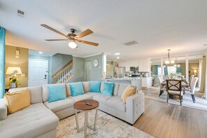 Living Room | Free WiFi | Central A/C & Heat | Smart TV | 1st Floor