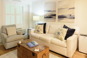 Living Area with Queen Sleeper Sofa