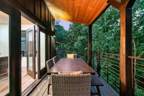 Enjoy an outdoor meal right off of your dining room
