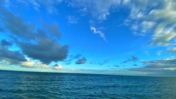 Utsikt mot havet/stranden