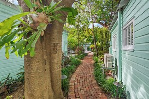 Follow the brick path to your retreat!