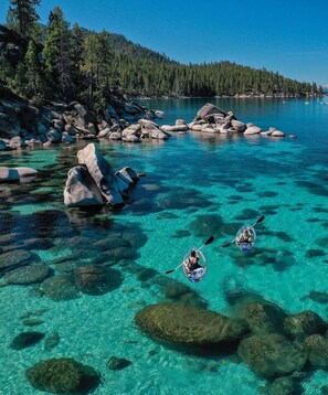 Minutes to Sand Harbor, the most beautiful beach and shoreline in Lake Tahoe.
