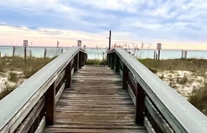 Steps to the beach