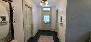 Entry has a light fixture taken out of the 1860's Cleburne train depot!