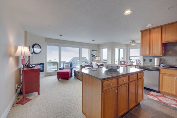 looking into main living area