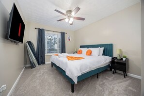 Primary Bedroom #1 with King Bed and 55" Smart TV
