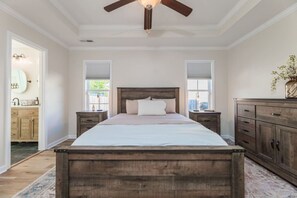Rest easy in a cozy and inviting master suite.