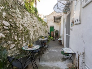 Meer, Balkon, Küste, Ozean, Gartenmöbel, Bucht, Tisch Im Freien