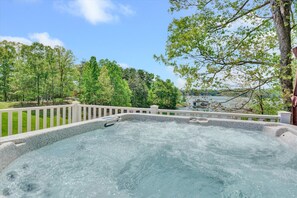 Take time for yourself and soak in our hot tub while enjoying beautiful views.