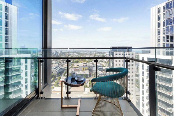 Enjoy the view from the apartment.