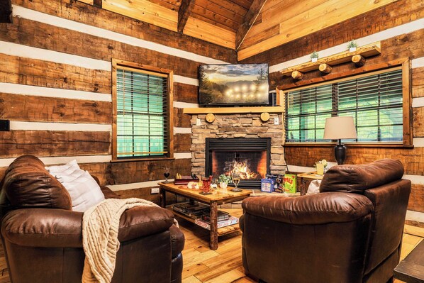Cozy Fireplace & Comfortable Seating