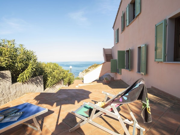 Blau, Meer, Balkon, Ozean, Gartenmöbel, Wohnung, Eco Hotel, Resort, Küste, Villa