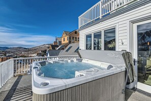 Private Hot Tub on Deck with Mountain Views