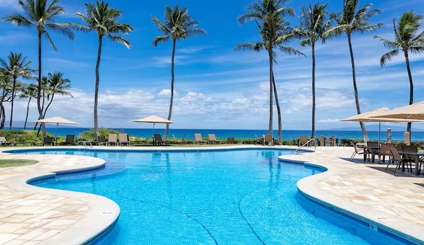 The main pool pavilion area
