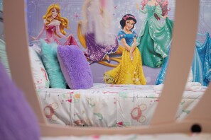 Finely designed princess room for the kiddos (or adults!).
