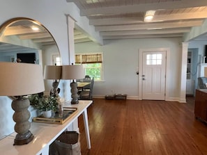 Spacious front entry.