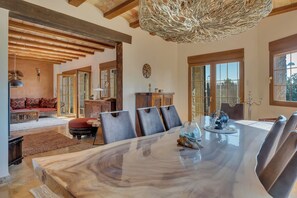 Dining room and living room