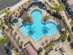 Aerial view of the amazing communal amenities!