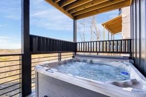 Take a dip in the hot tub.
