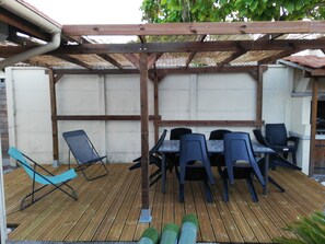 terrasse à l'arrière