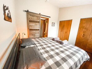 The master bedroom with comfortable mattress and high quality beddings