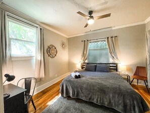 Enjoy a great night's sleep in the spacious master bedroom