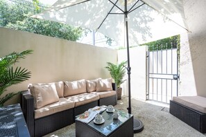 Private courtyard for extra outdoor living space