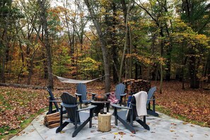 Gather around the fire pit with those who matter most to end your perfect day