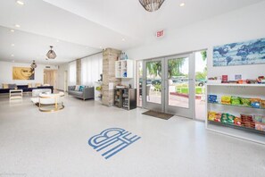 Lobby area, enjoy a snack and relax if you arrive pre-check-in