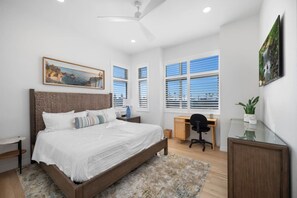 Bedroom 3 With Queen Bed and Workplace