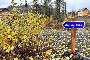 B B Cabin Sign Fall