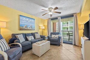 Designed for comfort, this stylish living area make it a perfect spot to unwind.