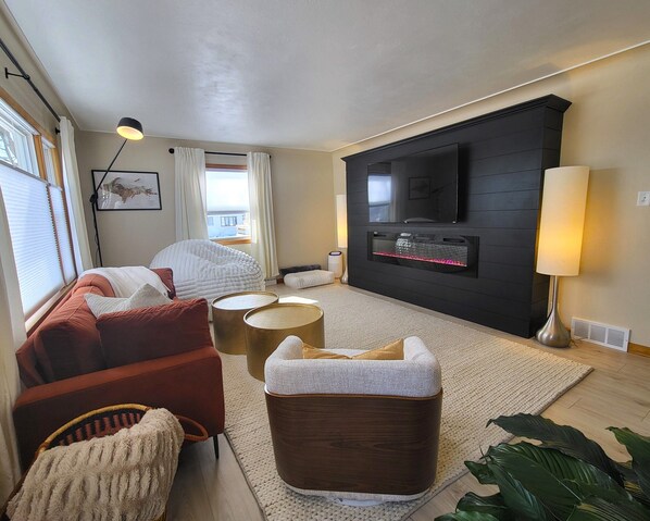Living room with beanbag