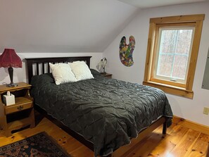 Double bed in the bunk room.