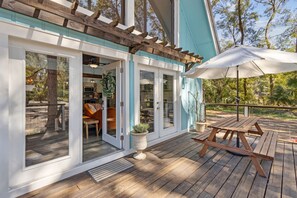 Dine at the Picnic Table on the Front Porch