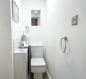 Separate 2nd toilet and sink